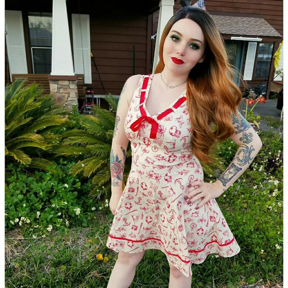 Hell bunny nautical summer dress pin up